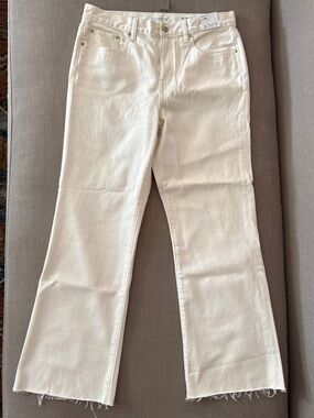 J. Crew Women's Off-White Slim Flare Jeans